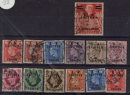 BRITISH ERITREA 1950 KING GEORG VI MI No 14-23+25 USED VF!! - Eritrea