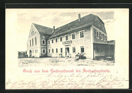 AK Grossschweidnitz, Gasthaus Sachsenfreund - Grossschweidnitz