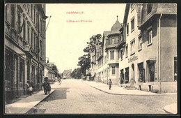 AK Herrnhut, Ladenzeile An Der Löbauer-Strasse - Löbau