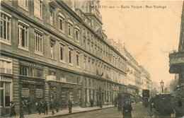 Paris * 3ème * école Turgot * Rue Turbigo * Commerces Magasins - Arrondissement: 03