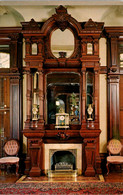 Texas Galvston Bishop's Palace Santo Domingo Mahogany Carved Mantel - Galveston