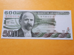 MEXIQUE 500 PESOS 27 JANVIER 1981 SIGNATURES 10 UNC - Mexico