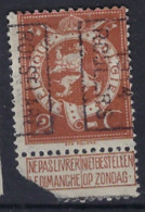 PELLENS Type Staande Leeuw Nr. 109 Voorafgestempeld Nr. 2373 B   ROESELARE 1914 ROULERS ; Staat Zie Scan ! - Rolstempels 1910-19