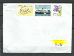 IRLAND IRELAND 2021 Cover To Estonia Stamps Remained Uncancelled! - Lettres & Documents