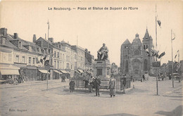 27-LE-NEUBOURG-PLACE ET STATUE DU DUPONT DE L'EURE - Le Neubourg