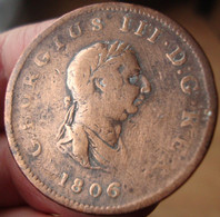 Monnaie 1/2 Penny 1806 George III - Sonstige & Ohne Zuordnung