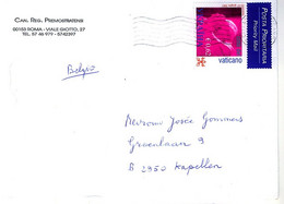 VATICAN 2001 Cover To Belgium With SG 1358 Pope's Journey To Ukraine - Lettres & Documents