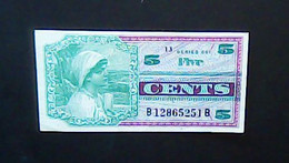 USA 1968 - 1969: 5 Cents Military Payment Certificate - Series 661 - 1968-1969 - Series 661