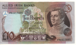 Northern  IRELAND  10 Pounds  P7a  (ALLIED IRISH BANKS  1st June 1988) - 10 Pounds