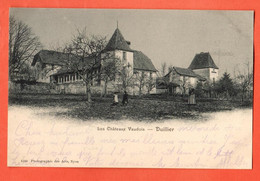ZOT-25 Les Châteaux Vaudois Duillier  ANIME. Des Arts 1550 Circulé 1903 Dos Simple - Duillier