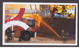 Israel 2021 - ATM Firefighting & Rescue Extinguishing Fires FDC - Brieven En Documenten