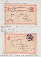 1911-1912. DANMARK. BREVKORT 10 ØRE Frederik VIII Two Ex. One From KJØBENHAVN 5.1.11 ... () - JF421051 - Covers & Documents