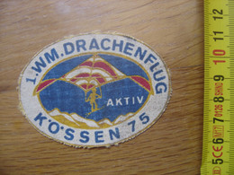 Ecusson Patch 1 WM DRACHENFLUG KOSSEN 75 AKTIV - Parachutisme