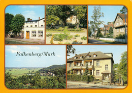 AK Falkenberg Mark FDBG Erholungsheim Zum Falken Theodor Fontane Platz Bettenhaus Am Buchenberg Oderbruch Teilansicht - Falkenberg (Mark)