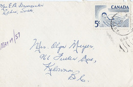 Canada Brief Uit 1957 Met 1 Zegel  (1894) - Andere & Zonder Classificatie