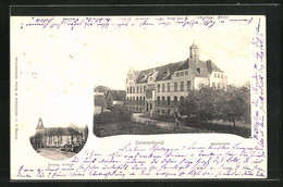 AK Delmenhorst, Realschule Aus Der Vogelschau, Evang. Kirche - Delmenhorst