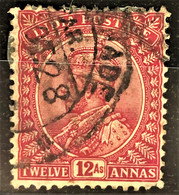 INDIA 1906 - Canceled - Sc# 92 - 12a - 1902-11 Koning Edward VII