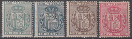 CUBA - TELEGRAPHE - N°78/81 * (1896) - Telegraphenmarken