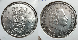 NETHERLANDS 2-1/2 GULDEN 1960 Km# 185 (G#08-159) - 2 1/2 Gulden
