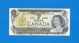 Banconota Da  1  DOLLARO  Del  C A N A D A - Anno  1973 - Canada