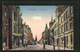 AK Neumünster, Christianstrasse In Der Abenddämmerung - Neumuenster