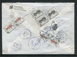 France - Taxes De Levallois Perret Au Verso D'une Enveloppe De Levallois Postée De Paris En 1987 - Ref J 86 - 1859-1959 Storia Postale