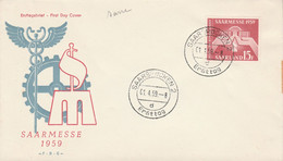 SARRE FDC 1959 FOIRE DE SAARBRUCK - FDC