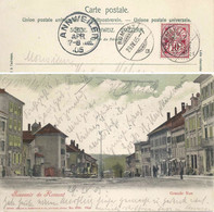 Souvenir De Romont - Grande Rue            1905 - Romont