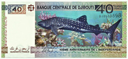 Djibouti - 40 Francs - 2017 - P 46 - Unc. - Serie DJ - 40 Th Anniversary Of Independence - Djibouti