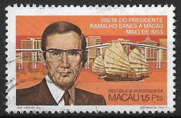 Macao Macau – 1985 Ramalho Eanes 1,5 Patacas Used Stamp - Oblitérés