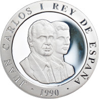 Espagne, Juan Carlos I, 2000 Pesetas, 1990, Argent, KM:859 - 2 000 Pesetas