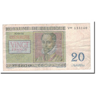 Billet, Belgique, 20 Francs, 1956, 1956-04-03, KM:132b, TB - Andere & Zonder Classificatie