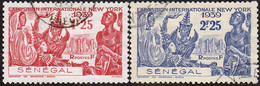 Détail De La Série Exposition Internationale De New York Obl. Senégal N° 153 Et 154 - 1939 Exposition Internationale De New-York