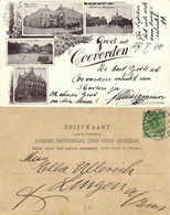 Nederland, COEVORDEN, Hotel Kleine Staarmann, Postkantoor (1899) Ansichtkaart - Coevorden