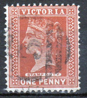 Australia 1890 Queen Victoria One Penny Stamp Duty Revenue Fiscally Cancelled In Good Condition. - Fiscaux