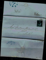 GREAT BRITAIN 1852 TWO PENNY BLAU COVER SENT IN 1852 MI No 4 VF!! - Covers & Documents
