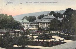 Pilnitz - Köngl.Schloss Bergpalais Von Der Lustgartenseite Gesehen 1909 - Pillnitz