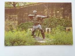 D180664 Robin Hood's Statue, Castle Grounds, Nottingham Castle, England - Nottingham