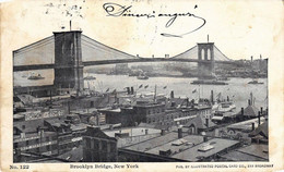 CPA AK Brooklyn Bridge NEW YORK CITY USA (790279) - Ponti E Gallerie