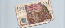 France, 50 Francs, Le Verrier, 12/06/1947 - 50 F 1946-1951 ''Le Verrier''