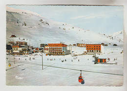 CPSM VENOSC (Isère) - LES DEUX ALPES : 1650 M "Les Neiges" "le Clair Soleil" "L'Aiglon".......Télécabine Du Diable Téles - Vénosc