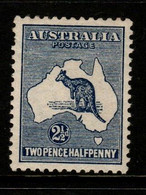 Australia SG 4  1913 First Watermark Kangaroo,2,5d Indigo,Mint  Hinged - Mint Stamps