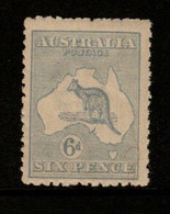 Australia SG 38  1915-20 3rd Wtmk Kangaroo,6d Ultramarine,Mint Never Hinged - Mint Stamps