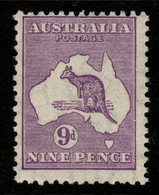 Australia SG 133  1931-47  C Of A Wtmk Kangaroo,9d Violet,Mint Never Hinged - Mint Stamps