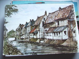 Nederland Holland Pays Bas Appingedam Met Fraaie Tekening Zomerzegels - Appingedam