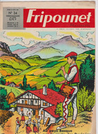 Fripounet Marisette N° 34 Du 22 Aout1968 Pays Basque Saint Loup Chalons Sur Marne  Curnier Quimper JO Mexico - Fripounet