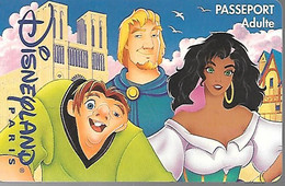 PASS--DISNEYLANDPARIS -1997-LE BOSSU ADULTE-V° N°S 089629-GRATUIT EXPIRE LE 220497-FORFAIT-TBE- - Disney Passports