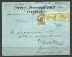 ROMANIA. 1911. COVER. FALTICENI. ADDRESSED TO DRESDEN. - Briefe U. Dokumente