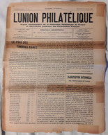Journal Magazine L'UNION PHILATÉLIQUE,25 Octobre 1903,Lt Colonel Delaunay,prix Timbres Rares,classification Classiques - French (until 1940)