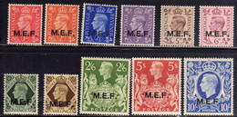 MEF 1943 - 1947 M.E.F. SERIE COMPLETA COMPLETE SET MNH - Britische Bes. MeF